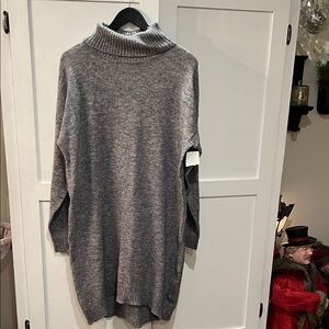 Elegant Charcoal Turtleneck Sweater